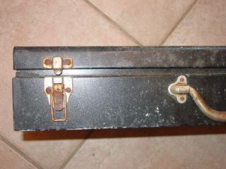 Vintage Metal Dewalt Storage Toolbox Case Only Empty 7
