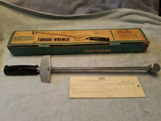 Craftsman 1/2 " Drive 0 - 150 Beam Type Torque Wrench 944641 Vintage Made In Usa