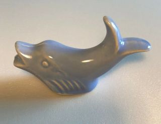 Shawnee Pottery Dolphin Figure Figurine Mini Miniature Vintage