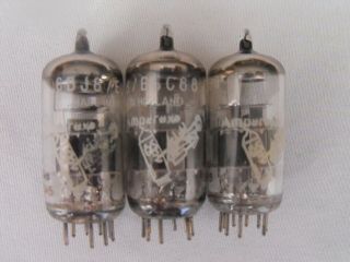 3 Amperex Bugle Boy 6dj8 Matched Electron Vacuum Tubes Strong