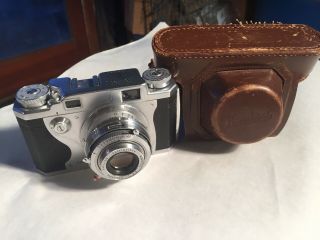 Vintage Konica Hexanon 35mm Film Camera With Case