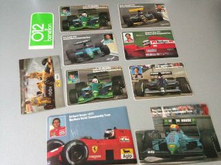 F1 Vintage Stickers X 10 1991 Formula 1 Season - Berger De Cesaris Morbidelli