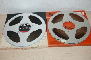Vintage Scotch 1/4 " Magnetic Tape 10.  5 " Metal Reels (item 2)