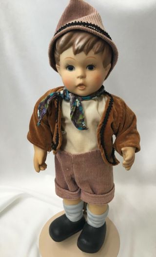 Vtg 10 " Hansel Doll Bisque Porcelain Jointed Boy Hummel - Like Oumlet Hand Painted