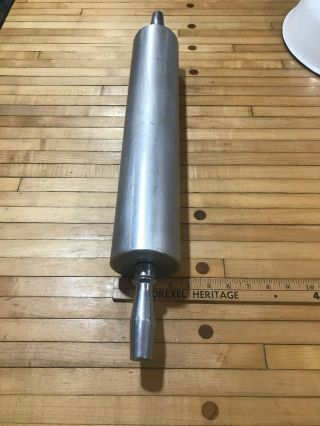 Vintage Heavy Rolling Pin Stainless Steel & Aluminum 26” Long With 18” Roller 4