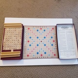 Scrabble Board Game 1976 Selchow & Righter Vintage Puzzle - All Tiles