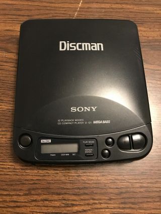 Vintage Sony Discman D - 121 Portable Cd Player/tested,