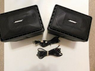1988 Bose Roommate 2 Speakers Power Cord & Speaker Wires Left & Right Set