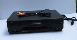 JVC HR - A43U VHS Player Recorder HQ Pro - cision 19u 4 - Head VCR,  Cables, 2