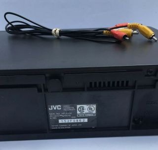 JVC HR - A43U VHS Player Recorder HQ Pro - cision 19u 4 - Head VCR,  Cables, 3