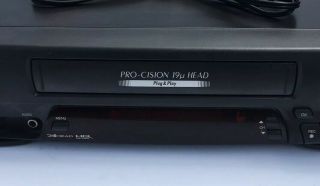 JVC HR - A43U VHS Player Recorder HQ Pro - cision 19u 4 - Head VCR,  Cables, 4