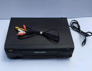 JVC HR - A43U VHS Player Recorder HQ Pro - cision 19u 4 - Head VCR,  Cables, 7