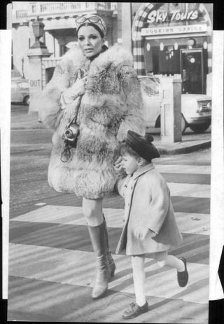 Actress Joan Collins With Her Daughter Tara Newley Cynara - Unique Vintage Photo