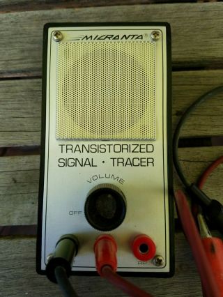 Micronta Transistorized Signal Tracer.  And.  Battery.