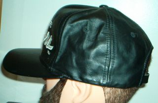 LOS ANGELES RAIDERS - Vintage 1990s NFL - LEATHER HAT / CAP by SPORTS SPECIALTIES 5
