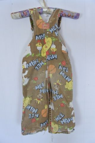 Vintage 1970s Hee Haw Childs Toddlers Overalls by Liberty Roy Clark Buck Owens 3