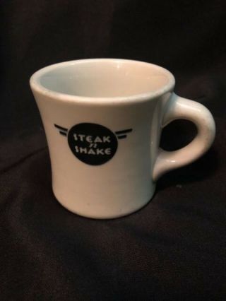 Old Logo Vintage Art Deco Logo Steak N Shake Mug Shenango China Coffee Cup