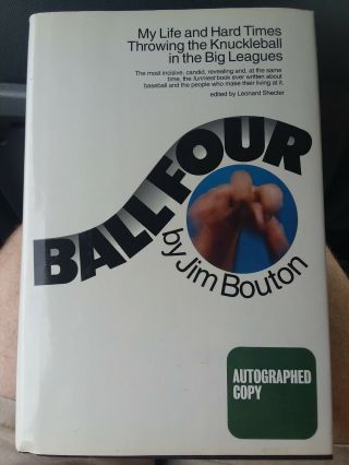 Ball Four By Jim Bouton Signed Barnes Noble Edition 1993 -