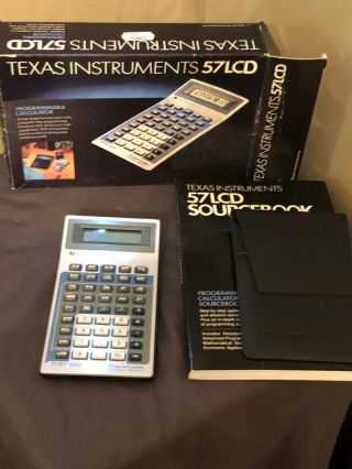 Vintage Texas Instruments Ti 57 Lcd Programmable Constant Memory Calculator