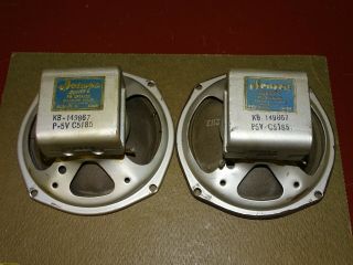 Pair Western Electric/jensen Kb - 149867/p - 5v Alnico 5 Inch Speakers From 100f Amp