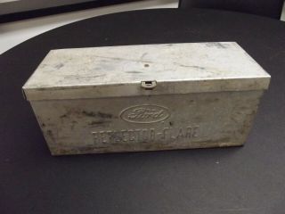 Vintage Ford Rotunda Reflector Flare Kit Metal Box Nos Hot Rod Rat Rod