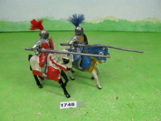 Vintage Timpo Lead Figures Knights X2 Mixed Collectable Toy Models 1748
