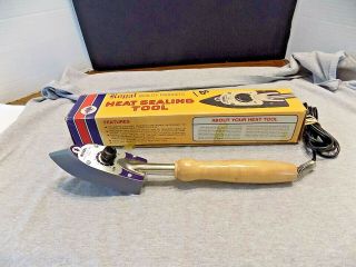 Vintage Royal Heat Sealing Tool Tacking Iron With Temperature Control Seal