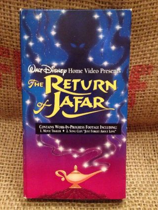 Vintage Walt Disney Home Video Return Of Jafar Promo Demo Tape Aladdin