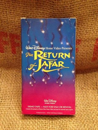 Vintage Walt Disney Home Video Return Of Jafar Promo Demo Tape Aladdin 3