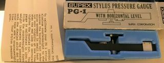 Supex Stylus Pressure Gauge Pg - 1 With Instructions