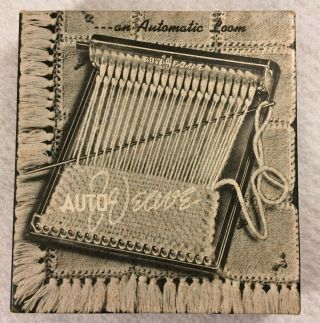 Vintage " Auto - Weave An Automatic Loom " Pocket Loom,  Box,  Instructions,  Needle