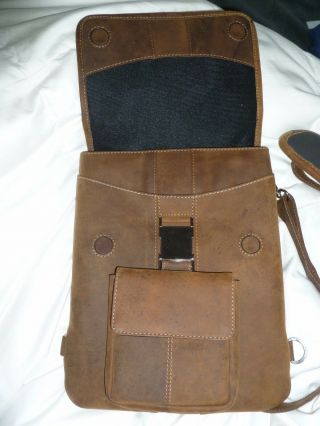 ipad shoulder bag - vintage leather 4