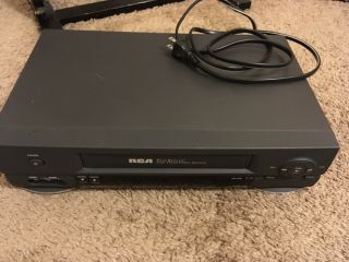 Rca Vhs Vcr Player Accusearch Four Head Video System Hi - Fi Serial No.  043581957