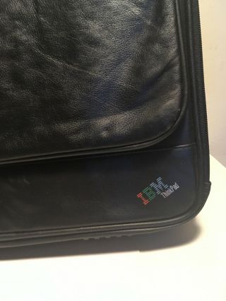 Vintage IBM Soft Leather Briefcase for Laptop 3