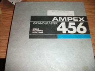 Ampex Grand Master 456 10.  5” Metal Open Reel To Reel 1/2” Tape