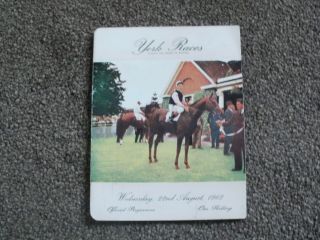 vintage York horse racing programmes 1960s 2