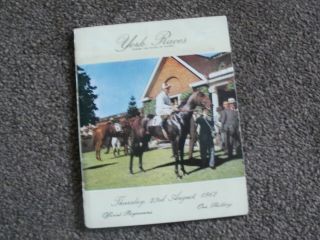 vintage York horse racing programmes 1960s 4