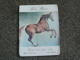vintage York horse racing programmes 1960s 6
