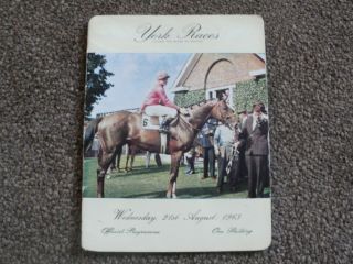 vintage York horse racing programmes 1960s 8
