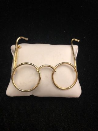 Stunning Vintage Large 1980s Eye Glasses Spectacles Pin Brooch