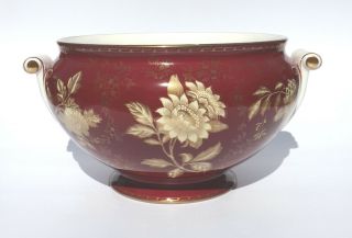 Vintage Wedgwood Porcelain Ruby Tonquin Pattern - Large Serving Bowl