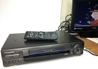 Panasonic Pv - 9661 Vcr Vhs 4 Head Vcr Player With Remote Fully