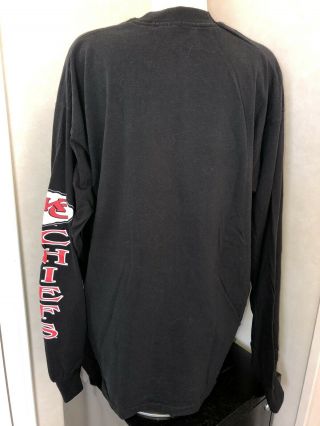 VTG KANSAS CITY CHIEFS Long Sleeve Men ' s XL Salem Sportswear Made in USA 1994 5