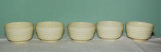 5 Charming Small Vintage Art Deco Bowls Marked USA - 5 