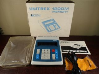 Vintage Unitrex 1200m Memory Desktop Calculator,  In Great Shape