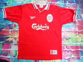 Z22 Mens Vintage 1996 - 98 Liverpool Football Shirt Size Large Jersey Reebok