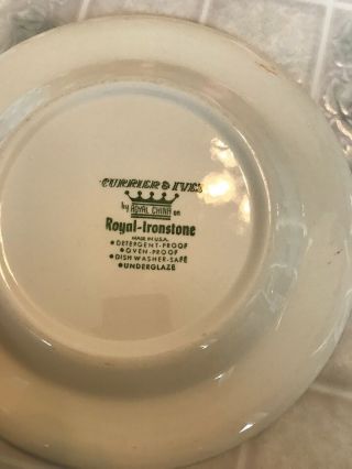 Vintage Royal Ironstone Currier and Ives 10 