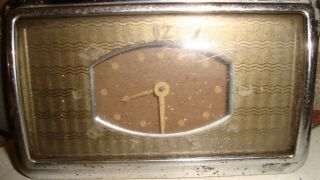Vintage Car Electric Clock W/ Glove Box Light Geo.  W.  Borg Oem