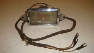 Vintage Car Electric Clock w/ Glove Box Light Geo.  W.  Borg OEM 2
