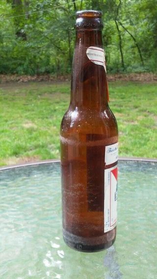 Vtg Pabst Blue Ribbon PBR 12oz Glass Beer Bottle 1960s 2
